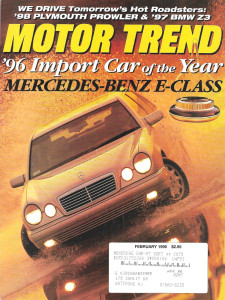 MOTOR TREND 1996 FEB - BMW Z3, PROWLER, LX450, SLK230 - 2 COVERS*